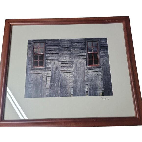 Rustic Architectural Still Life Possible Signed by M. Dubisse Framed 22" x 18" - Picture 1 of 10
